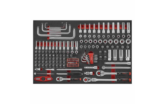 Force 1/4" & 3/8" Socket and Wrench Set 175 Piece (EVA), Image 2