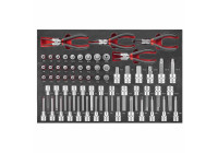 Force Bit Socket and Circlip Pliers Set 64-piece (EVA)