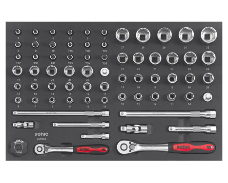 Sonic Combination Set 3/8" and 1/2" SFS-M 69-piece