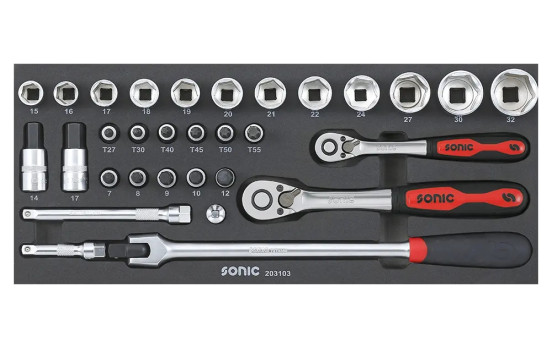 Sonic Combination Set 3/8" SFS-XS 31-piece