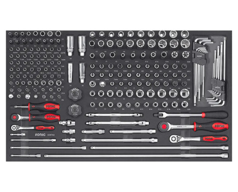 Sonic Combination Set SFS-L 1/4" and 3/8" 207-piece