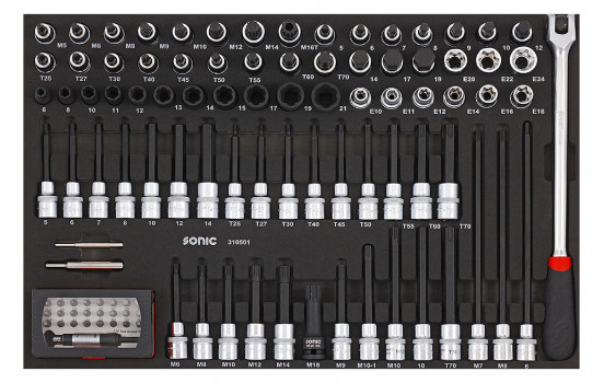 Sonic Socket set 1/2", 105-piece