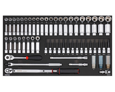 Sonic Socket set 1/2", SFS Jumbo 84-piece