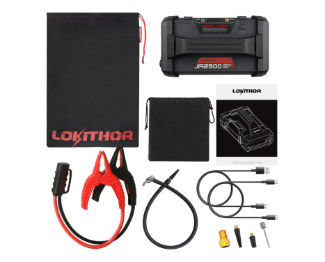 Lokithor JA2500 2500A Lithium Jumpstarter with 10bar Compressor, Image 5