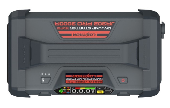 Lokithor JA302 PRO 2500A Lithium Jumpstarter with 10bar Compressor, Image 2