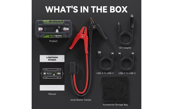 Lokithor Jumpstarter J2250 PRO 12V 2250A, Image 11