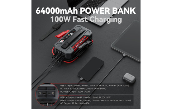 Lokithor Jumpstarter J403HD Heavy Duty Series 12V 10,000A, Image 7
