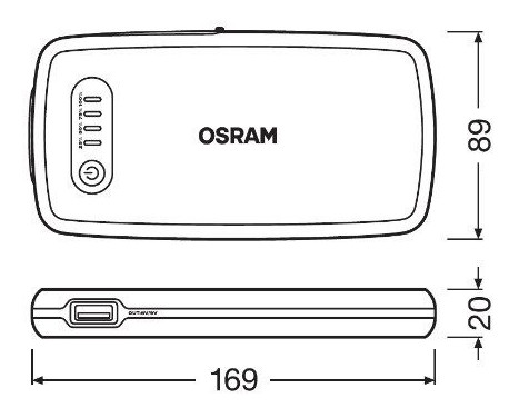 Osram OBSL200 jump starter, Image 5