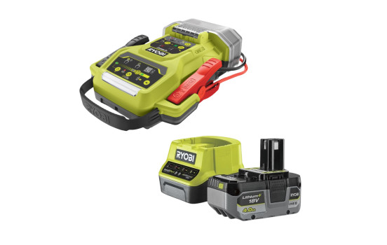 Ryobi ONE+ 18V Battery Jumpstarter RJSC18-0 Including 4.0ah Battery + Charger