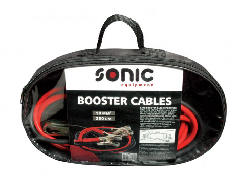 Jumper cables (10mm²) 2.5 meters with metal clamps