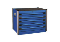 Blue tool chest with 5 drawers