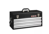 Force Black Tool Chest with 3 Drawers and Top Lid
