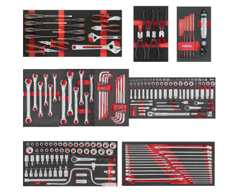 Force Toolbox filled 9 drawers 255 pieces (EVA), Image 2