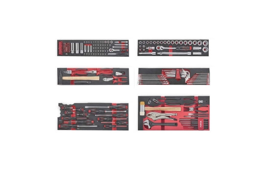 Tool chest with 5 filled drawers 187 pieces, Image 2