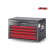 Top chest with 6 drawers Red and Black (glossy paint)