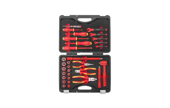 VDE Tool set 31 pieces 3/8"