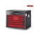 Wall cabinet with 10 drawers Red and Black (gloss lacquer)