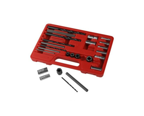 25pc Screw extractor/drill & guide set