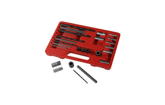 25pc Screw extractor/drill & guide set