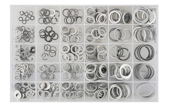 Assortment aluminum sealing rings 300 pieces