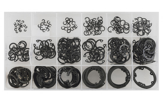 Assortment of seeger rings 300 pieces