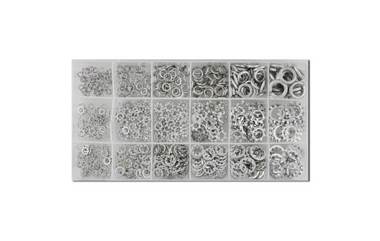 Assortment of tooth and washers 720 pieces