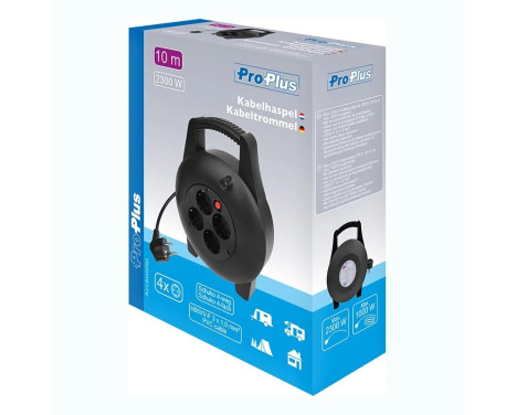 Cable reel Schuko 4-way 10M, Image 4