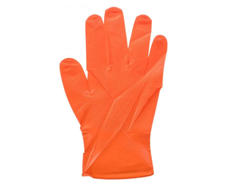 Rooks Disposable gloves orange Size M, set of 100, Image 2