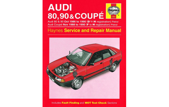 Haynes Workshop manual Audi 80, 90 & Coupe petrol (1986-1990)