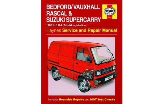 Haynes Workshop manual Bedford / Vauxhall Rascal & Suzuki Supercarry (86 - Oct 94) C to M