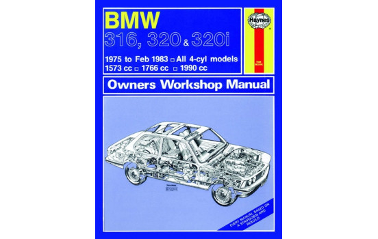 Haynes Workshop manual BMW 316, 320 & 320i (4-cyl) (1975-1983) classic reprint