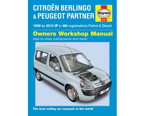 Haynes Workshop manual Citroën Berlingo & Peugeot Partner petrol & diesel (1996-2010)
