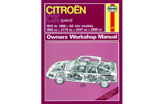 Haynes Workshop Manual Citroën CX petrol (1975-1988) classic reprint
