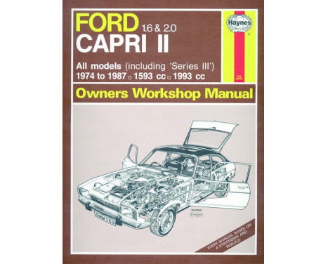 Haynes Workshop manual Ford Capri II (& III) 1.6 & 2.0 (1974-1987) classic reprint