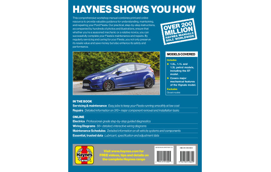Haynes Workshop Manual Ford Fiesta Petrol (2017-2023), Image 2