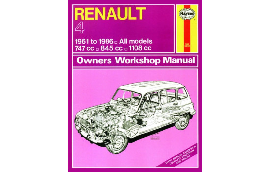 Haynes Workshop manual Renault 4 (1961-1986) classic reprint