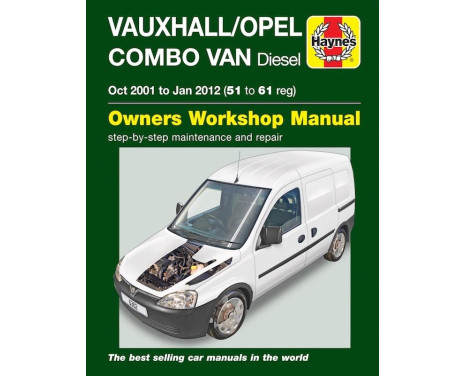 Haynes Workshop manual Vauxhall / Opel Combo Van diesel (Oct 2001 to Jan 2012)