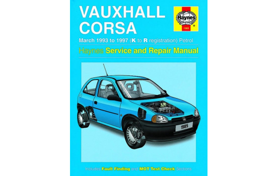 Haynes Workshop manual Vauxhall / Opel Corsabenzine (Mar 93 - 97) K to R