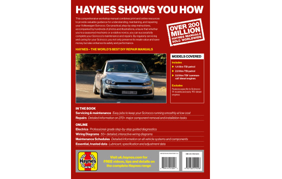 Haynes Workshop Manual Volkswagen Scirocco (2008-2017), Image 2
