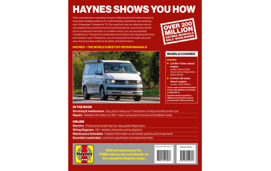 Haynes Workshop Manual Volkswagen Transporter T6 Diesel 2WD (2015-2024), Image 2