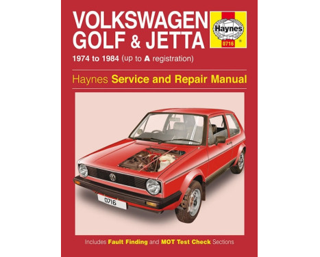 Haynes Workshop manual VW Golf & Jetta Mk 1 petrol 1.1 & 1.3 (1974-1984) classic reprin
