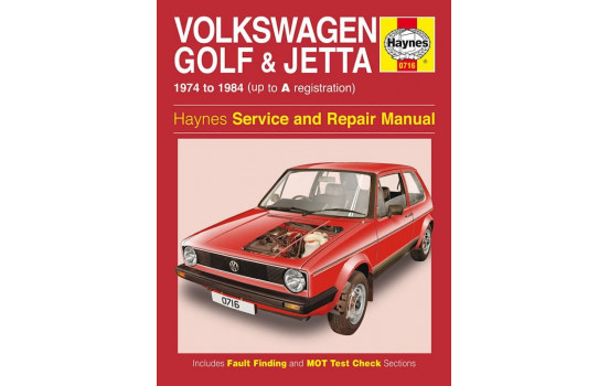 Haynes Workshop manual VW Golf & Jetta Mk 1 petrol 1.1 & 1.3 (1974-1984) classic reprin