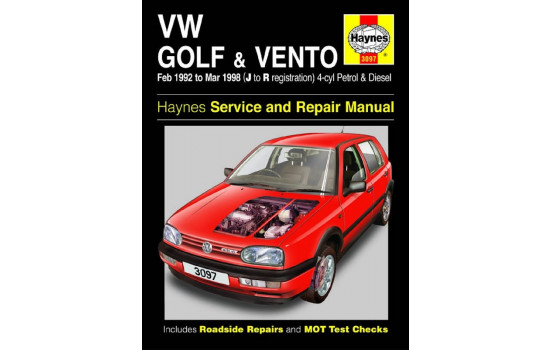 Haynes Workshop manual VW Golf & Vento Petrol & Diesel (Feb 92 - Mar 98) J to R
