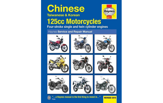 Chinese, Taiwanese & Korean 125cc Motorcycles with carburettor engines (models up to 2015)