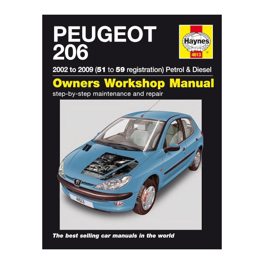 2002-2009 51 to 59 Workshop Manual 4613 Haynes Peugeot 206 Petrol & Diesel 