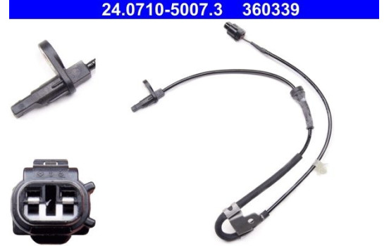 Sensor, wheel speed 24.0710-5007.3 ATE, Image 2