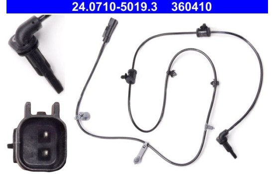 Sensor, wheel speed 24.0710-5019.3 ATE, Image 2