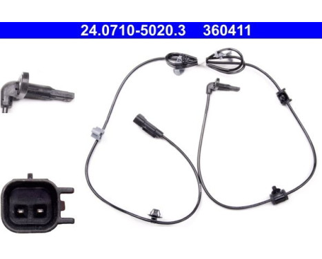 Sensor, wheel speed 24.0710-5020.3 ATE, Image 2