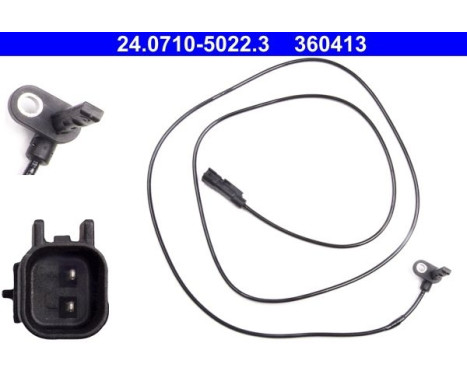 Sensor, wheel speed 24.0710-5022.3 ATE, Image 2