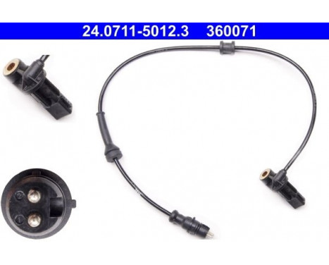 Sensor, wheel speed 24.0711-5012.3 ATE, Image 2